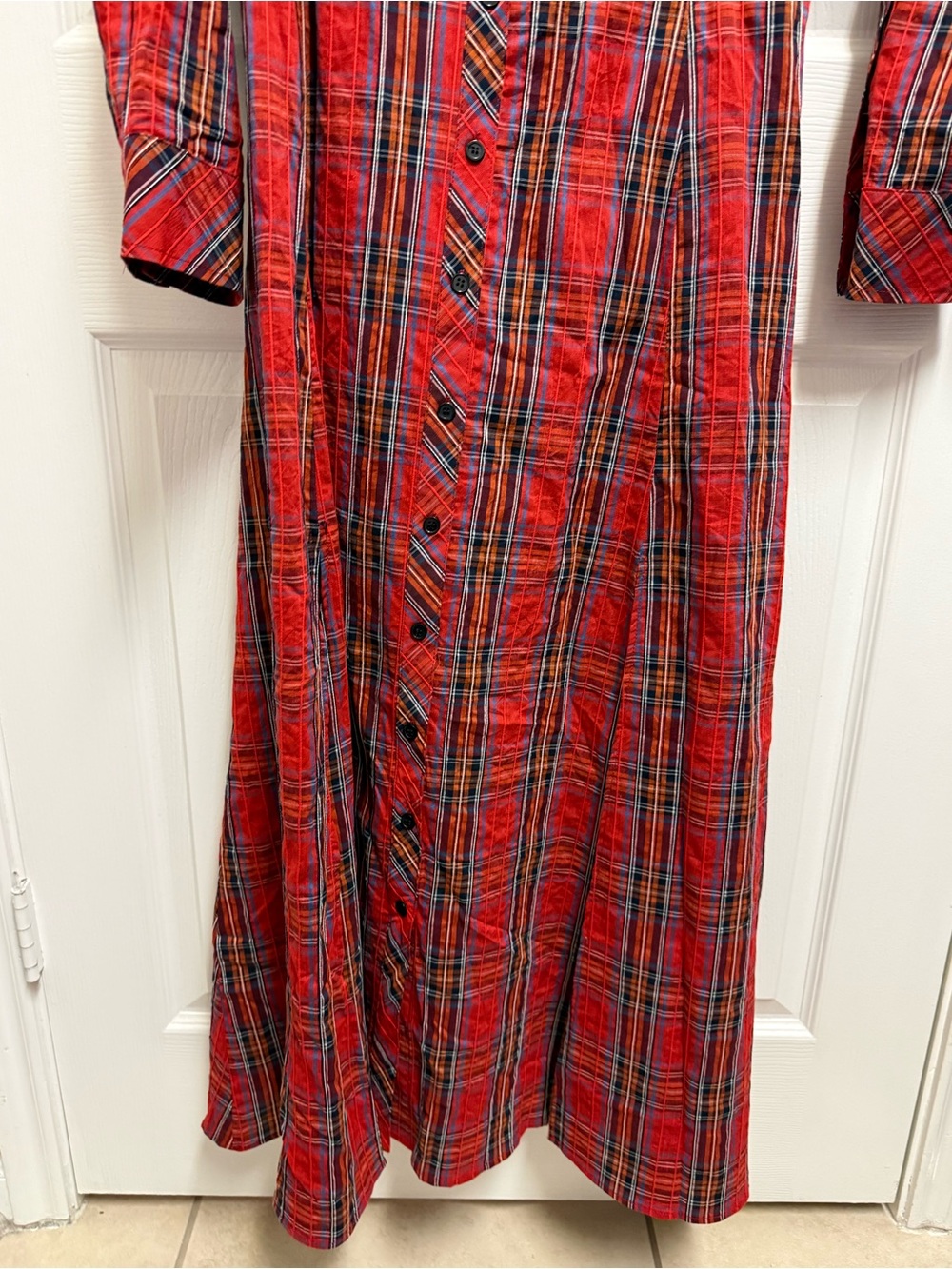 Finley Christmas Plaid Maxi Dress - Picture 4 of 14